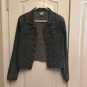 CAbi Medium Wash Denim Jacket size M